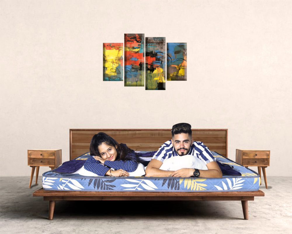 Spinecure Orthofit Dual Comfort Mattress – High-Density Foam, Single Bed (Medium & Firm, Blue)