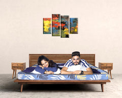 Spineheal Orthofit 4 inch Dual comfort Single Bed Size Mattress, High Density Foam - Medium & Firm (Blue)