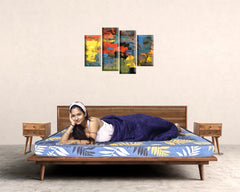 Spineheal Orthofit 7 inch Dual comfort Bed Mattress, High Density Foam - Medium & Firm ( Color-Blue)