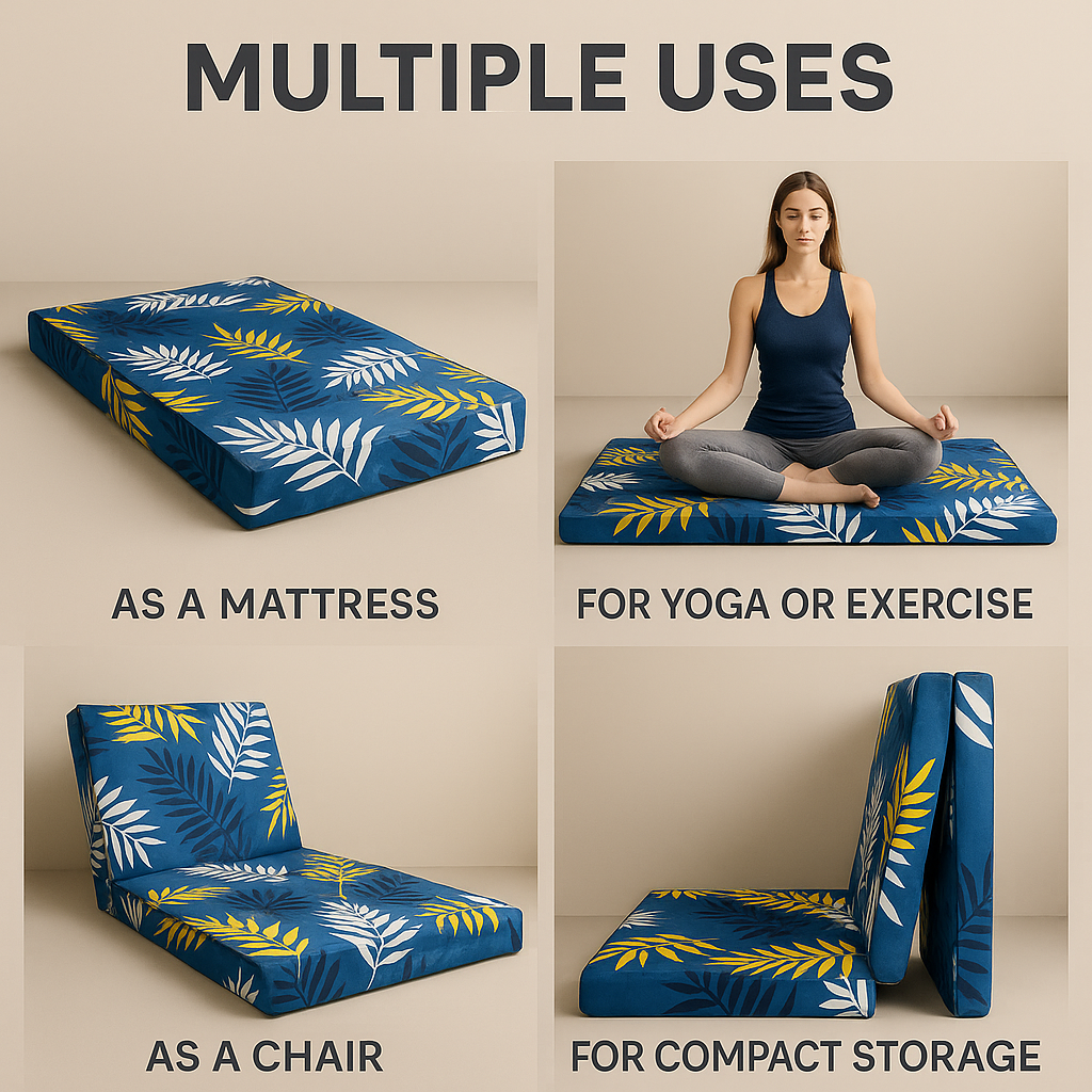 3-Inch Reversible Orthopedic Mattress – 3 Fold Single Bed by Spinecure (72x36
