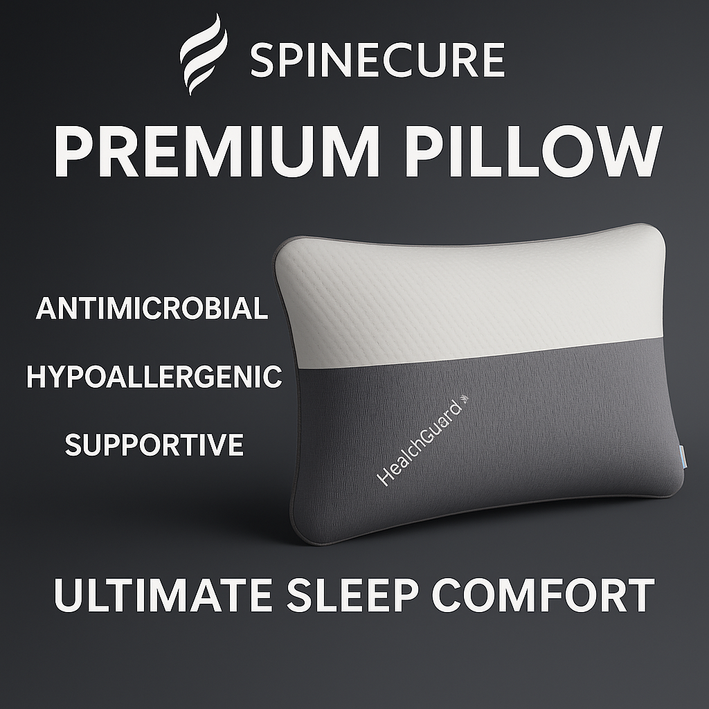Antibacterial Microfiber Pillow with Health Guard+ Fabric – Spinecure