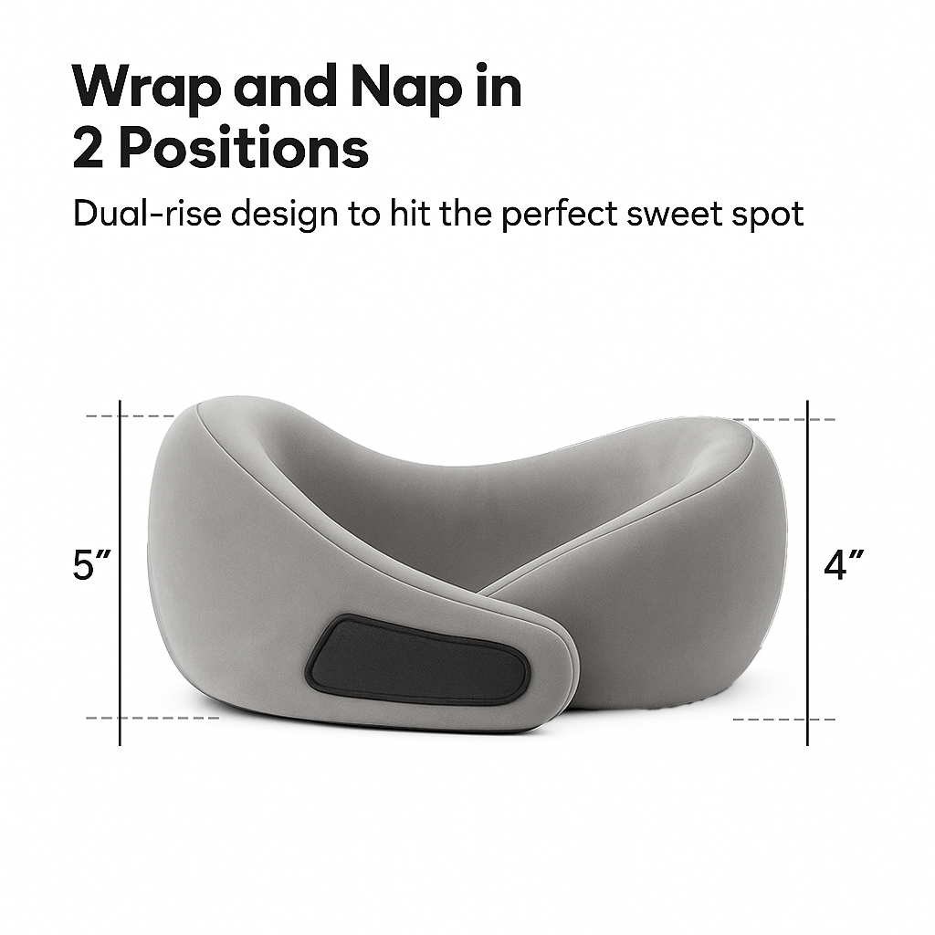 Spinecure TravelNest™ – Neck Pillow with Chain Cover