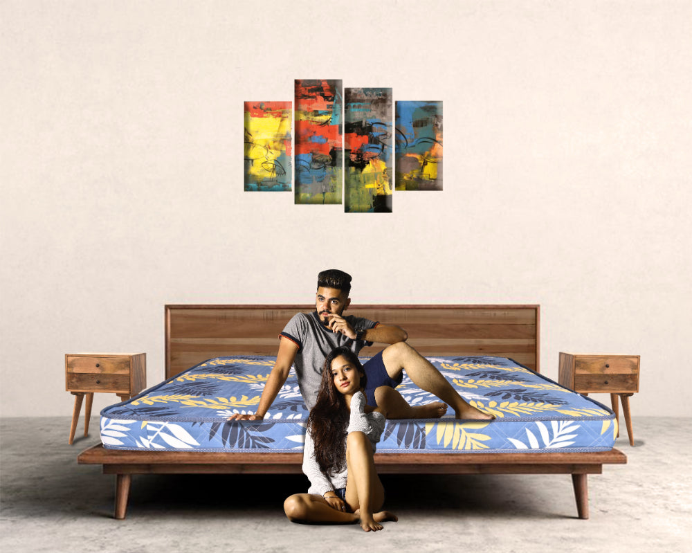 Spinecure Orthofit Dual Comfort Mattress – High-Density Foam, Single Bed (Medium & Firm, Blue)