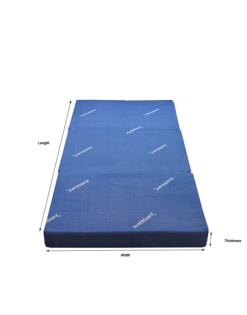 Spinecure Tri-Fold 5 Inch Mattress – Foldable Single Bed Foam Mattress for Guests & Travel