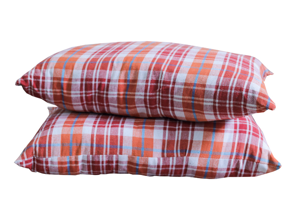 Spinecure Cotton Pillow – Soft Grey Poly-Cotton Filled Pillow for Sleeping (25x16 Inches)