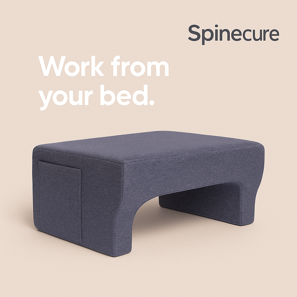 Spinecure LapEase™ – Comfortable Laptop Lap Desk Cushion for Work & Travel