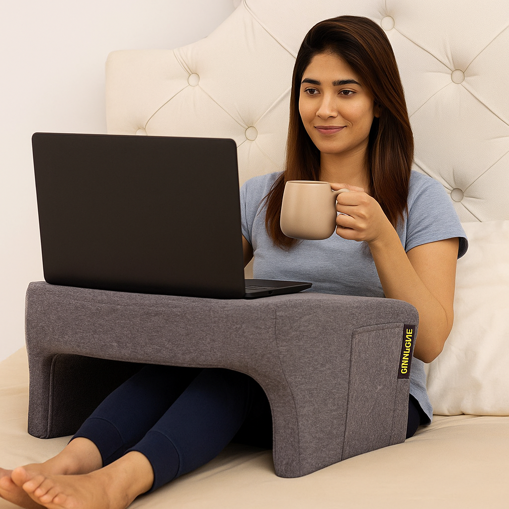 Spinecure LapEase™ – Comfortable Laptop Lap Desk Cushion for Work & Travel