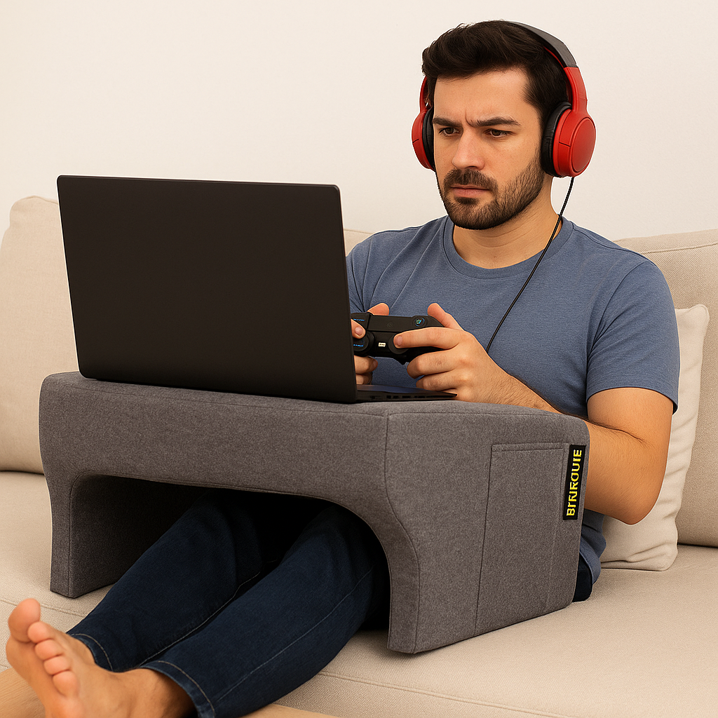 Spinecure LapEase™ – Comfortable Laptop Lap Desk Cushion for Work & Travel