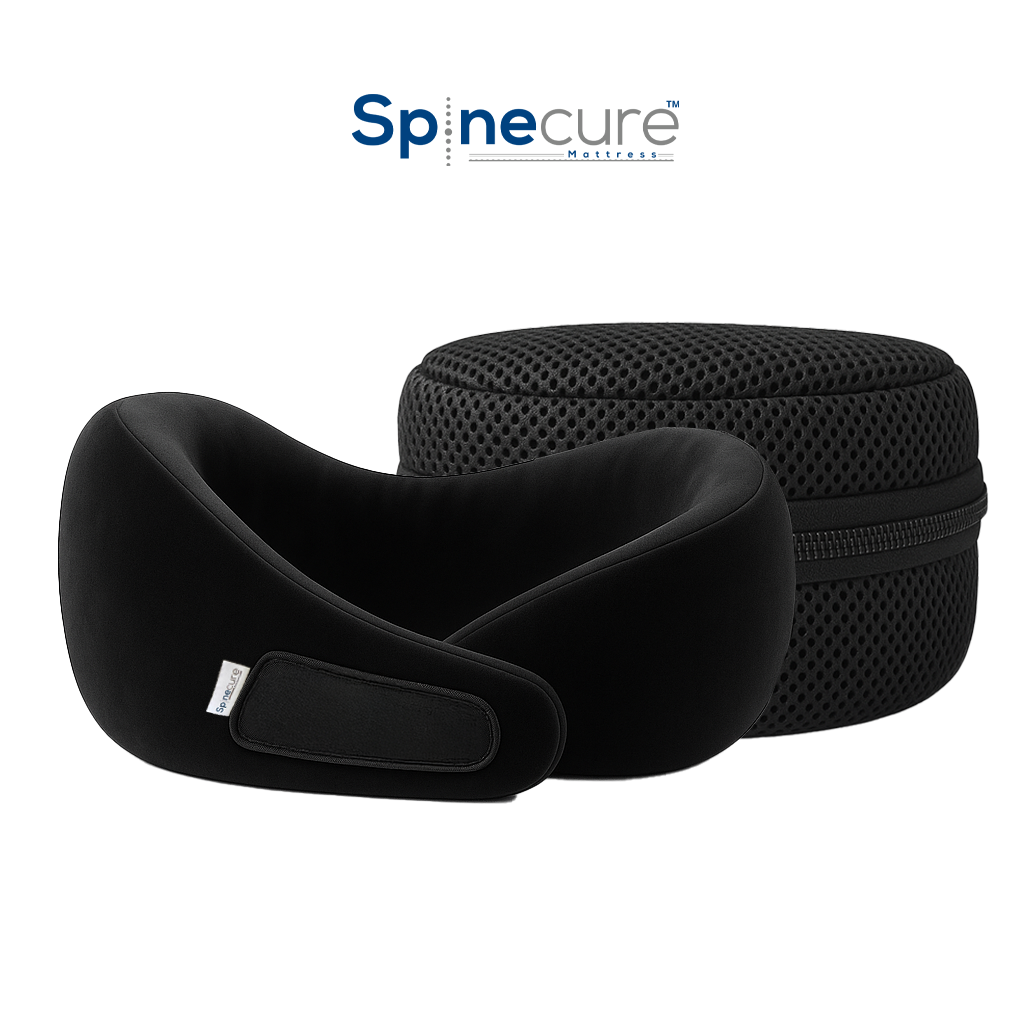 Spinecure TravelNest™ – Neck Pillow with Chain Cover