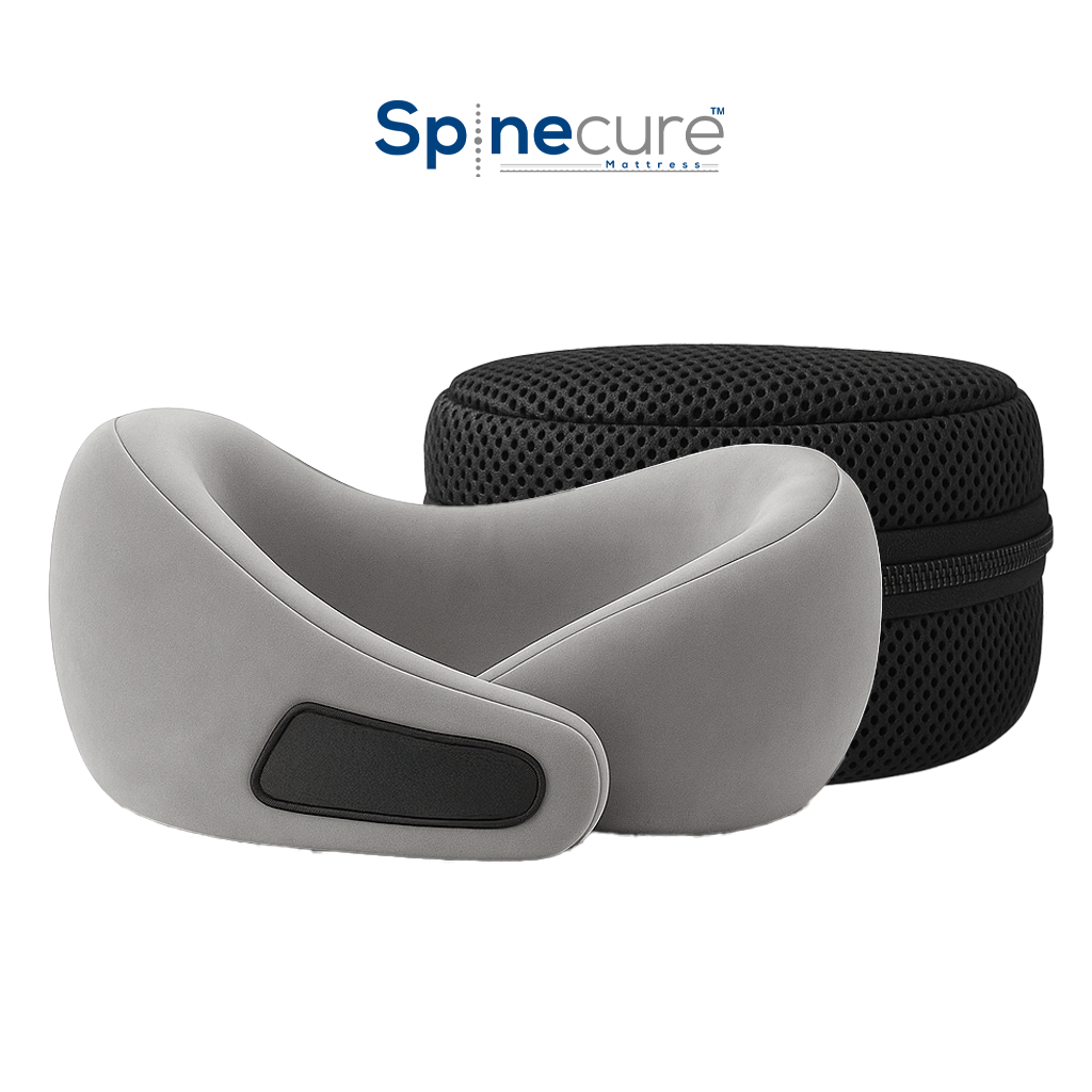 Spinecure TravelNest™ – Neck Pillow with Chain Cover