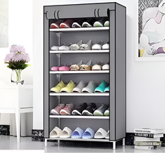 Spinecure sleeves shoe rack Metal Collapsible Shoe Stand with shelves DIY(Do-It-Yourself))